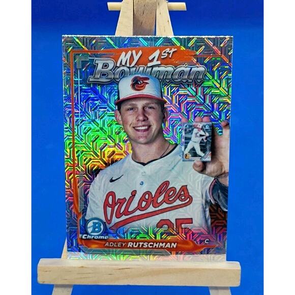 2024 Bowman Chrome - My 1st Bowman Adley Rutschman #M1B-19 Mojo Refractor - Picture 2 of 6